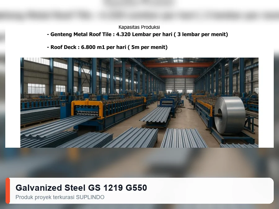 Galvanized Steel GS 1219 G550