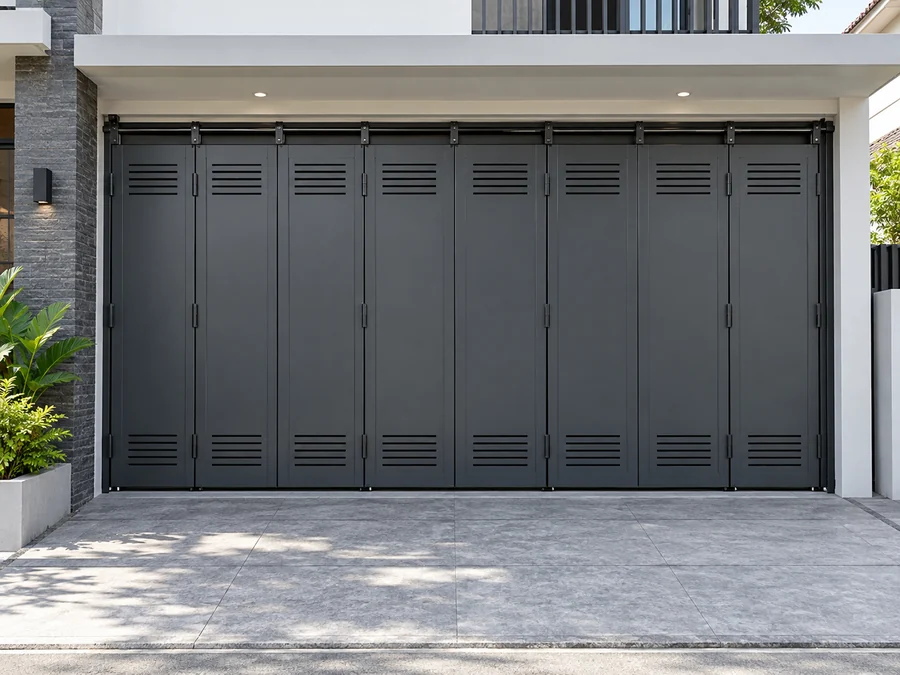 Pintu Garasi SS Tikung atau Lipat Roda Single RD2