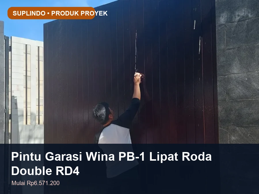 Pintu Garasi Wina PB-1 Lipat Roda Double RD4