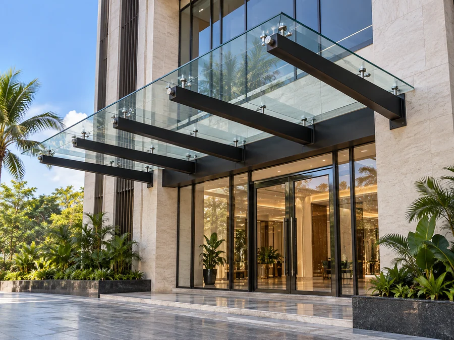 Kanopi Kaca Laminated