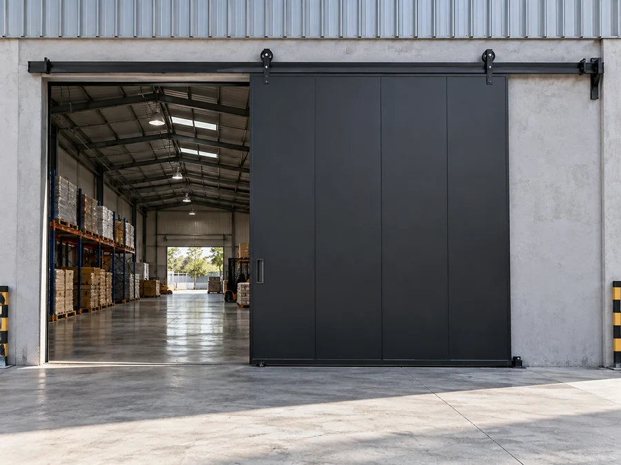 Pintu Sliding Panel Besi