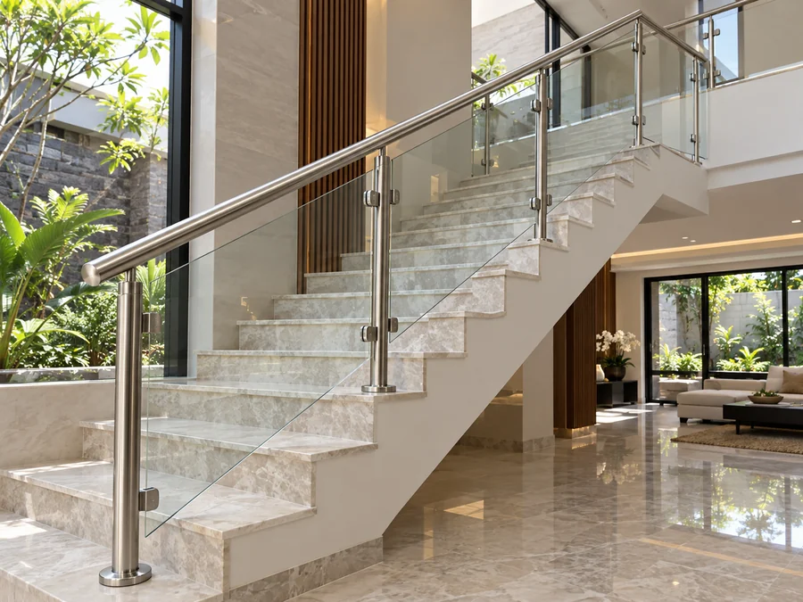Railing Stainless dan Kaca