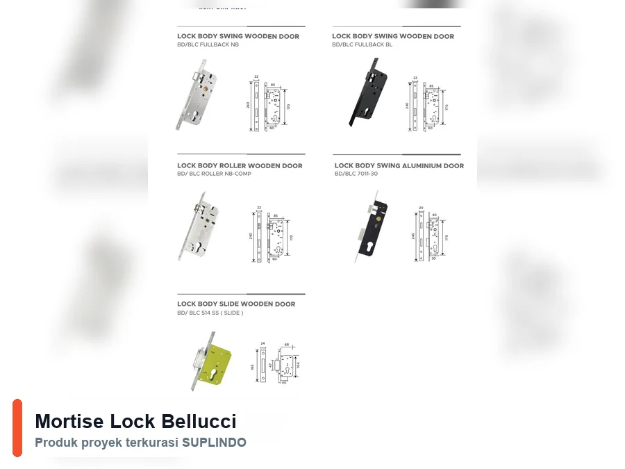 Mortise Lock Bellucci