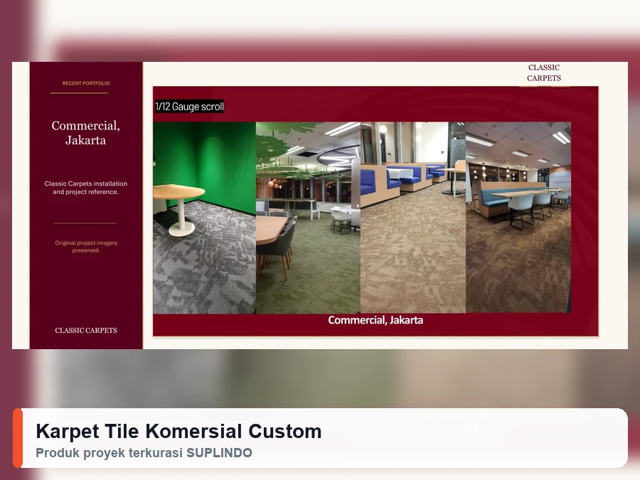 Karpet Tile Komersial Custom