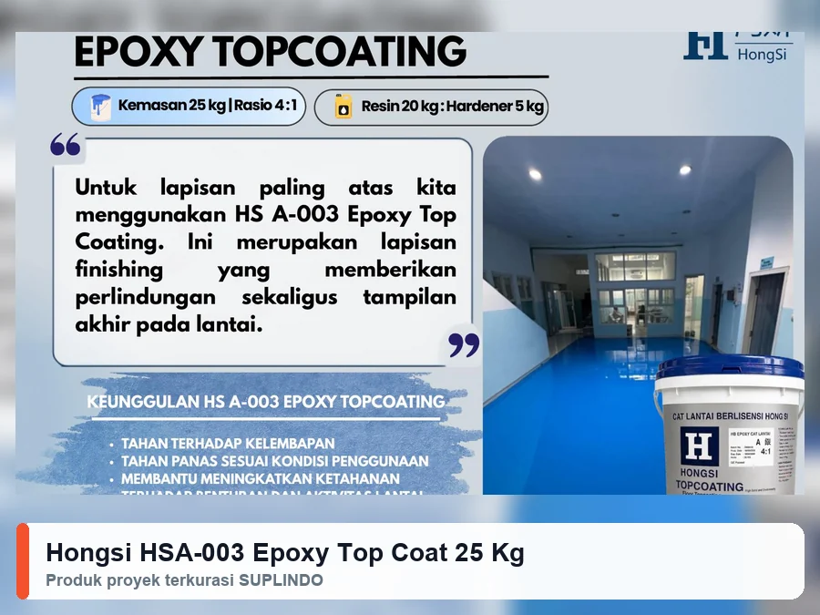 Hongsi HSA-003 Epoxy Top Coat 25 Kg