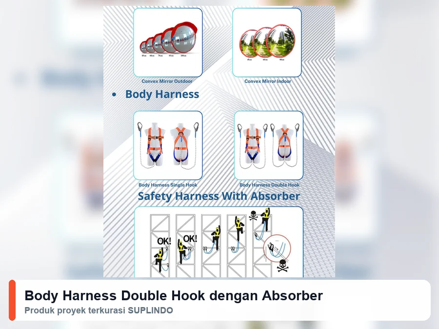 Body Harness Double Hook dengan Absorber