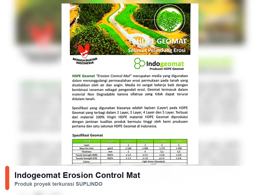 Indogeomat Erosion Control Mat