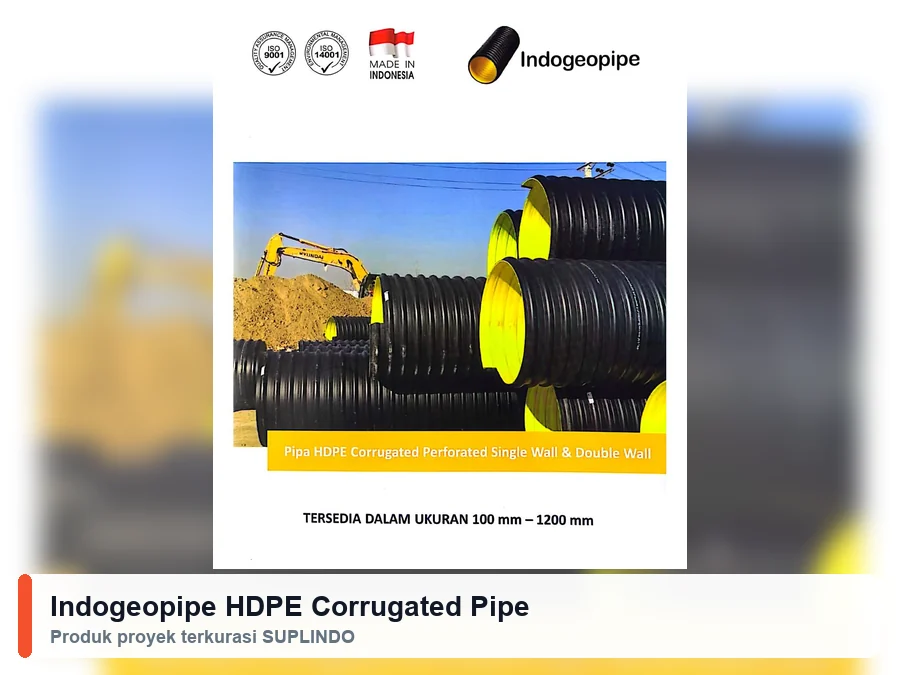 Indogeopipe HDPE Corrugated Pipe