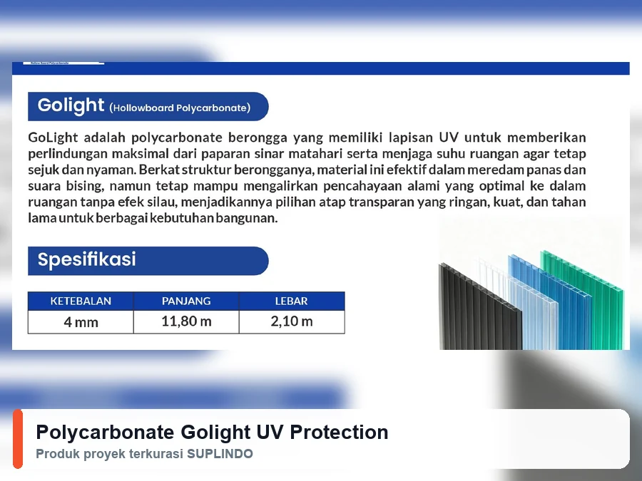 Polycarbonate Golight UV Protection
